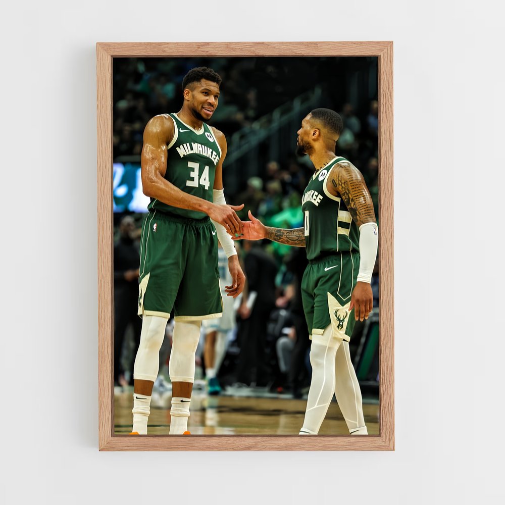 Poster Milwaukee de bucks – affiche Basketball (vue 4)